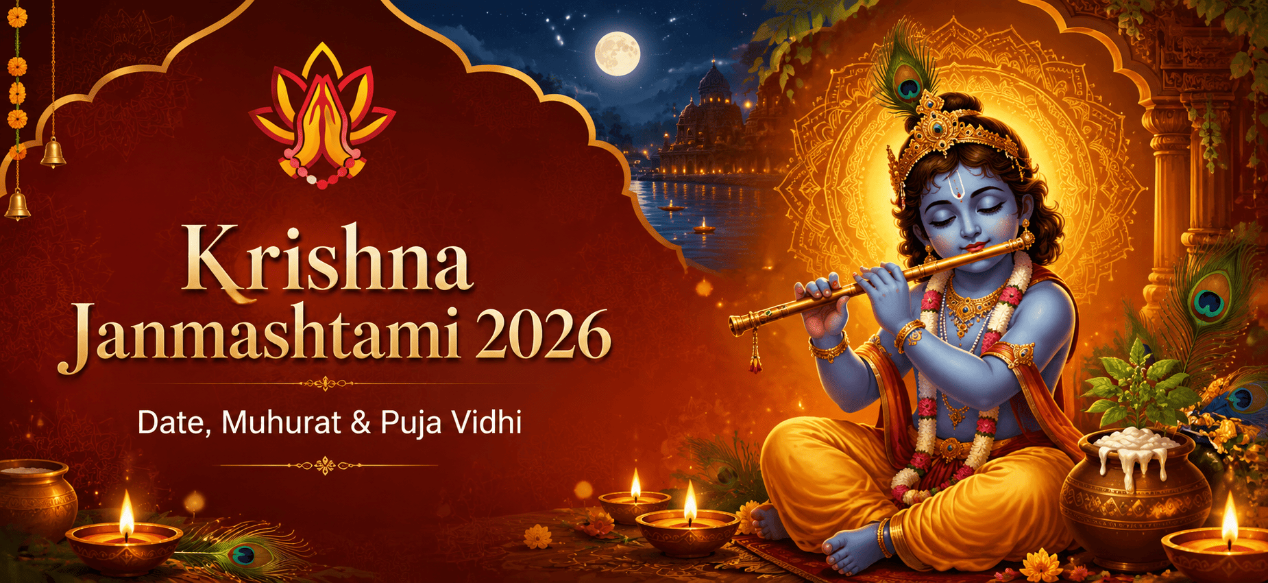 Krishna Janmashtami 2026: Date, Nishita Puja Muhurat, Fasting Rules & Puja Vidhi